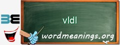 WordMeaning blackboard for vldl